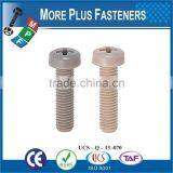 Made in Taiwan Hex Socket Plastic Cap Screw Cross Recess Pan Head Plastic Material Screw thumbnail-2