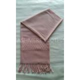 Pink cashmere scarf for women