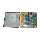SC PC IP Rated Internal Fiber Optic Terminal Box ABS Grey Indoor / Outdoor