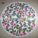 330g Morning Glory Printed Beach Towel/jkr Muti Design Round Table Towel Shawl Yoga Mat Bath Towel Beach Towels/ Beach Towels