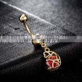 Bananabell Dangle Belly Button Ring Flashing Body Piercing Jewelry thumbnail-3