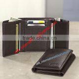 Cow Full Grain Bifold Men Card Holders Wallet thumbnail-5