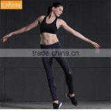 Custom Hot Fashion Black High Waistband Basic Design Womens Yoga Leggings thumbnail-5