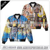Custom Wholesale Man Woman Winter Varsity Jacket Bomber Jacket thumbnail-5