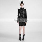 Punk Rave Military Uniform Long Sleeve Standing Collar Dress Q-300 thumbnail-5