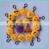 16 top selling embroidered plush emoji keychain