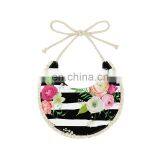 Wholesale Cheap Brushed Milk Silk Spring Floral New Bandana Bibs Baby thumbnail-4
