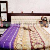 Handmade Ethnic Quilt Throw Vintage Kantha Reversible Bed Cover Decorative Indian Bohemian King Size Quilt