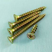 Wood Screws C1022 Steel Furniture Screws Zinc Phil/pozi/Torx /quare Recess Screw thumbnail-2