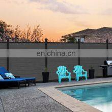 Easy Easy Installation Waterproof 1.8m*1.8m(6ft) DIY Eco-friendly Wood Plastic Composite Panel With Aluminum Wpc Fence thumbnail-2