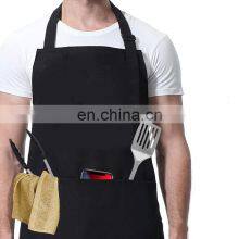 Wholesale Custom Made Logo Printing Adjustable Polyester Durable Kitchen Apron For Cook With Pockets and Hats thumbnail-3