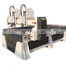 Strong Model T Shape Double Heads 1325 Wood CNC With 4 Axis Rotary 200mm Diameter DSP A18 Controller thumbnail-1
