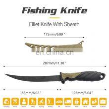 New TPR&ABS Fishing Knife Outdoor Camping Light Fish Fillet Knife With Black Coat and Scabbard Safety Fish Knife thumbnail-3