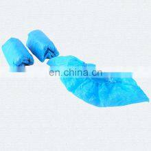Disposable Plastic PE CPE Overshoe Wholesale Manufacturer Blue Color Waterproof Shoe Cover thumbnail-1