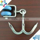 Stainless Steel Hanging Double Roller Double Meat Hook for Meat Hanging Refrigerator Truck Use Meat Hook Most Popular thumbnail-4