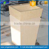 Unique Design Hotel Decoration Bathroom Beige Marble Sinks thumbnail-1