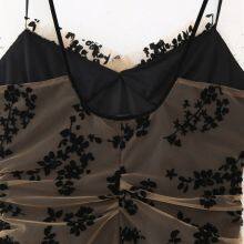 New Style Women's Dress in European-American Style, Featuring a Fitted and Long Design With a Halter Neck, Exuding a Fashionable and Elegant Vibe. thumbnail-2