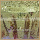 SQN#34 Wholesale Cheap Dark Navy Shiny Sequin 120 Round Tablecoloth thumbnail-3