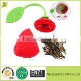 FDA Approved Super Cute Strawberry Silicone Tea Infuser thumbnail-1