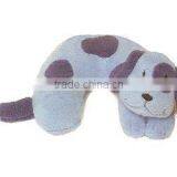 2014 new design dog pillow, plush dog travel neck pillow