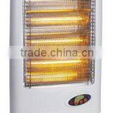 with remote control 0.5-7.5 hours timer wide angle oscillation function electric 3 heats halogen heater 1200W for homes