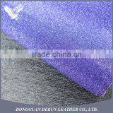 Highly sparkle chunky 0.4mm to 0.7mm thickness fine glitter fabric leather