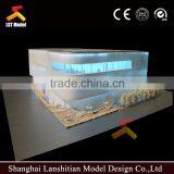 Shopping Mall Architectural Scale Model Miniature With Led Lighting