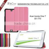 Protective Back Case Cover Accessories Case Cover Tablet Flip Leather Case for Acer Lconia One 7 B1-770