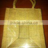 Factory directly jute bag with PVC clear window                        
                                                Quality Choice