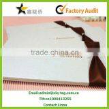 2015 Christmas Classical White Ribbon Wedding Invitation Card