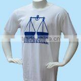 OEM White Color Campaign T-shirt With Customized Logo Printing