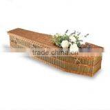 factory direct hot sale wicker coffin