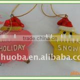 2014 Latest Custom Polyresin Christmas pendants for sale