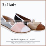 Newest fashion soft mixed color moccasin loafers shoes ladies flat