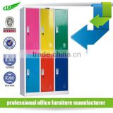 OEM&ODM professional manufacturer colorful 6 door school locker/cheap gym mrtal locker