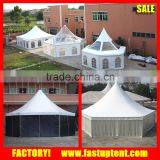 8x8m 10x10m 12x12m 15x15m Aluminum Alloy Frame and PVC Coated Dome Pagoda Tent With Clear Roof Quality Choice thumbnail-2