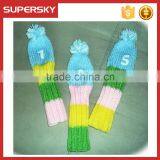 F552 Custom Handknit Hybrid Golf Club Covers Stripe Pattern thumbnail-3