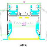 Pendent or Recessed or Surface Mounted Linear Shape Led Aluminum Profile With Wrings Quality Choice thumbnail-2