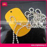 Aluminum Blank Dog Tag Necklace