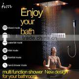 Newest Embeded Ceiling Mounted Rainfall Showerhead Faucet Shower Set, 304sus Multiple Function LED Mixer Shower Faucet thumbnail-4