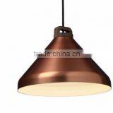 7.15-13 H33 Handle Pendant Lamp, Wide, Copper/walnut Light