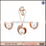 Hight Quality Freshwater Pearl Jewelry Gold Freshwater Pearl Jewelry Set