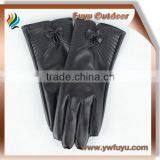 Black pu Leather Gloves Touchscreen