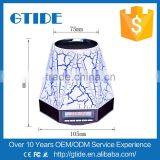 Private Mould Wireless Smart Mini Stereo Rechargeable 7 Color Changing Bluetooth Led Speaker Support Alarm Clock/FM/TF Card thumbnail-5