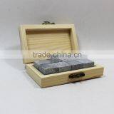 Wholesale Non Melting Reusable OEM /ODM Whisky Stones Chilling With Wooden Box thumbnail-2
