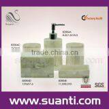 Wholesale White Craft Polystone Hotel Bathroom Accessory Set thumbnail-1