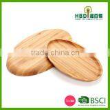 Eco-friendly Oval Shape Bamboo Candy Tray Bamboo Nut Tray thumbnail-2