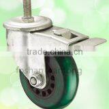 4 Inch Green PVC Wheel Top Plate Small Caster For Furniture thumbnail-3