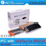 OEM Fanless Mini PC With 2*COM 4*USB 3.0 Intel Celeron 1037u Pocessor thumbnail-6