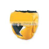Foam Padded Leather and PU Full Face Boxing Head Guard thumbnail-1